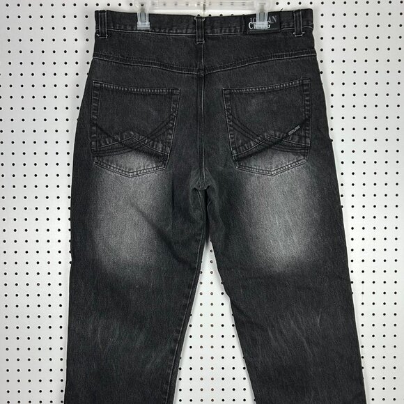 Jordan Craig Black Gothic Baggy Jeans 38x32 Streetwear Skate SOUTHPOLE STYLE Y2K - Picture 2 of 8